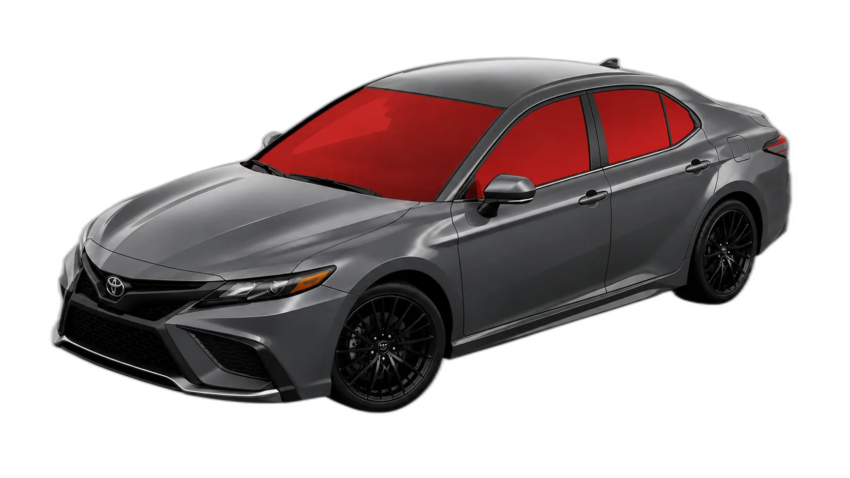 Toyota Camry with full carbon window tint on all windows